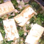 Tofu and bokchoy stirfry